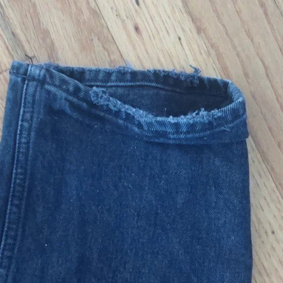 Abercrombie & Fitch Black Straight Leg Jeans Size 28/6L - Picture 11 of 11